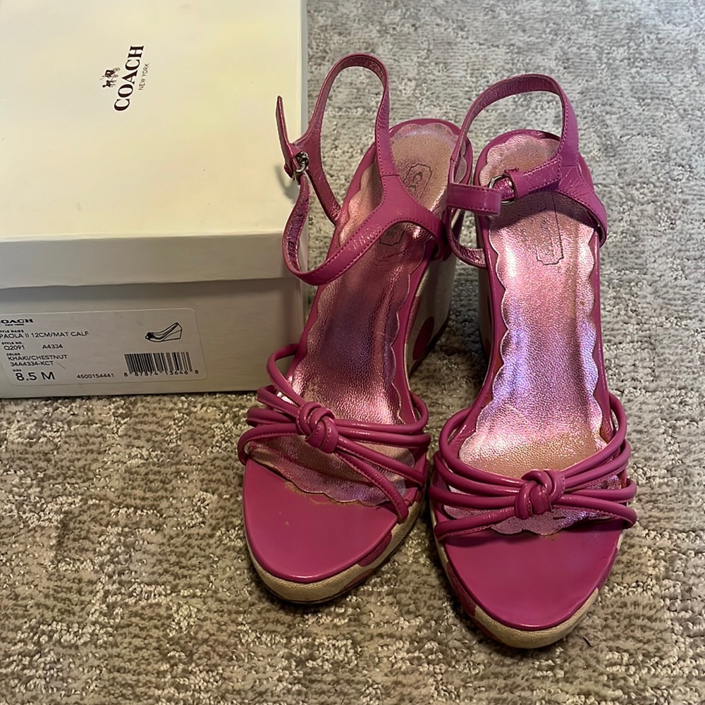 Coach wedge Sandals - 8.5